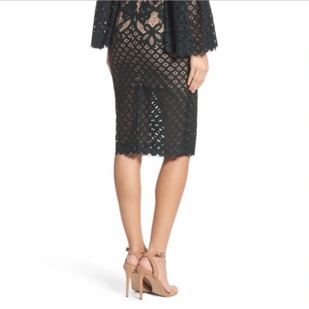 Bardot Black Lace Dress - Picture 7 of 9